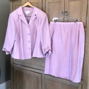 Two piece lilac suit